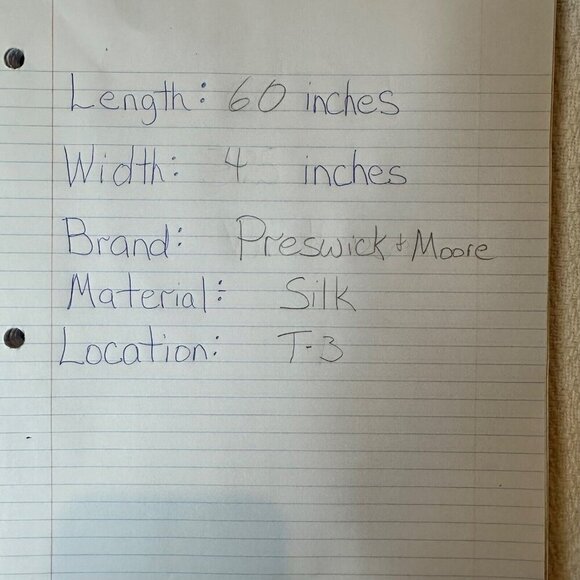 Vintage Wide Silk Tie Preswick and Moore Gold Blue Plaid Classic Retro Necktie - Picture 9 of 9